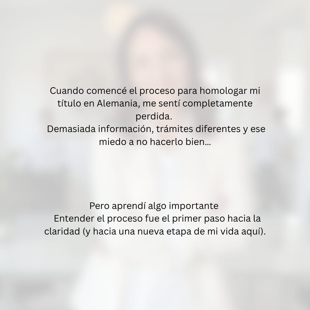 ¿Qué significa homologar tu titulo en Alemania? Post de instagram